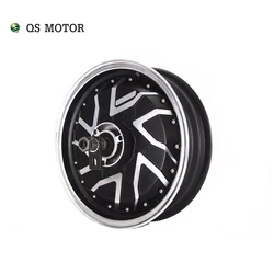 QSMOTOR 12000W V4 13inch Sliver Plating Hub Motor for Electric Motorcycle