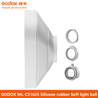 Godox Ml-Cs1625 Silicone Soft Light Ball Soft Light Box ml Series Suitable for Godox Flash Dome Light V1 V860Iii Ad100/200/300/400Pro Outdoor Shooting Light Ml-30 Ml-60 Series Foldableing Reflector