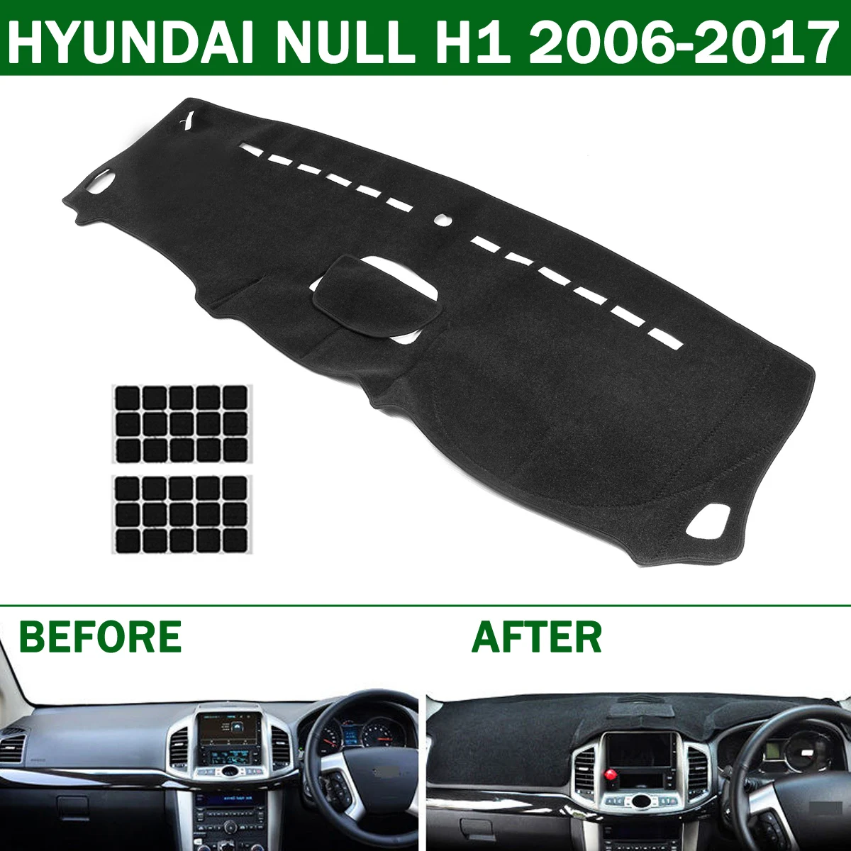 Right Hand Drive Car Dash mat Dashboard Mat Dash Board Cover Pad For Hyundai Null H1 2006-2017