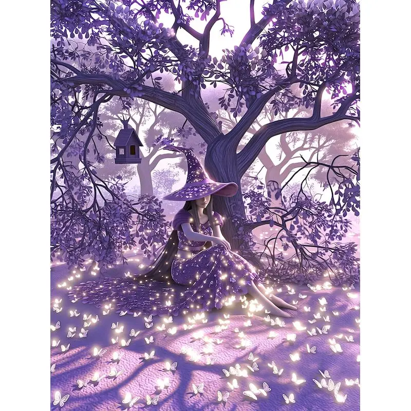 

GATYZTORY Fantasy Forest Painting By Numbers Crafts Crafts DIY Kits for Beginners Scenery Modern Living Room Decoration Picture