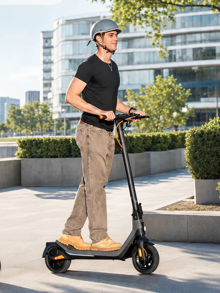 SUNNIGOO N6 Elektroroller für Deutschland, 36V 500W (900W Max) Motor, 36V 10,4Ah Lithium-Batterie, 10" Luftreifen, 20 km/h Straßenzulässiger ECO-Modus, 30 km/h Sportmodus, faltbarer Elektroroller für