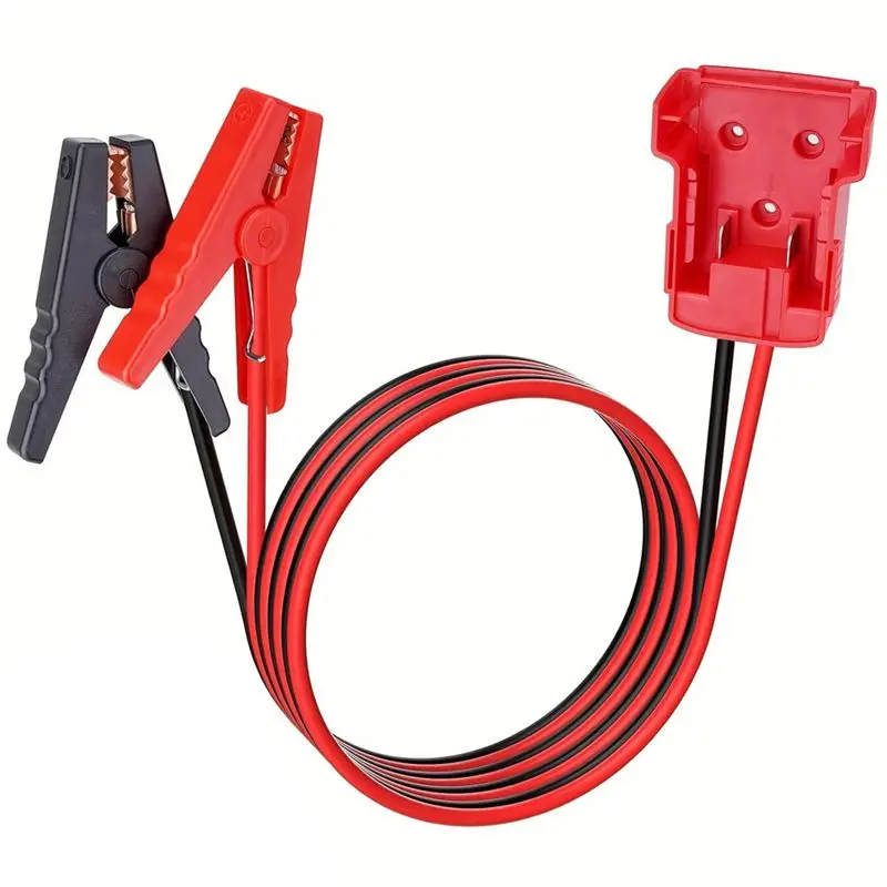 

Jumper Cable Clamps With 6FT Battery Adapter For Portable For Power Wheel Battery Start-Up Cables For Power Tools