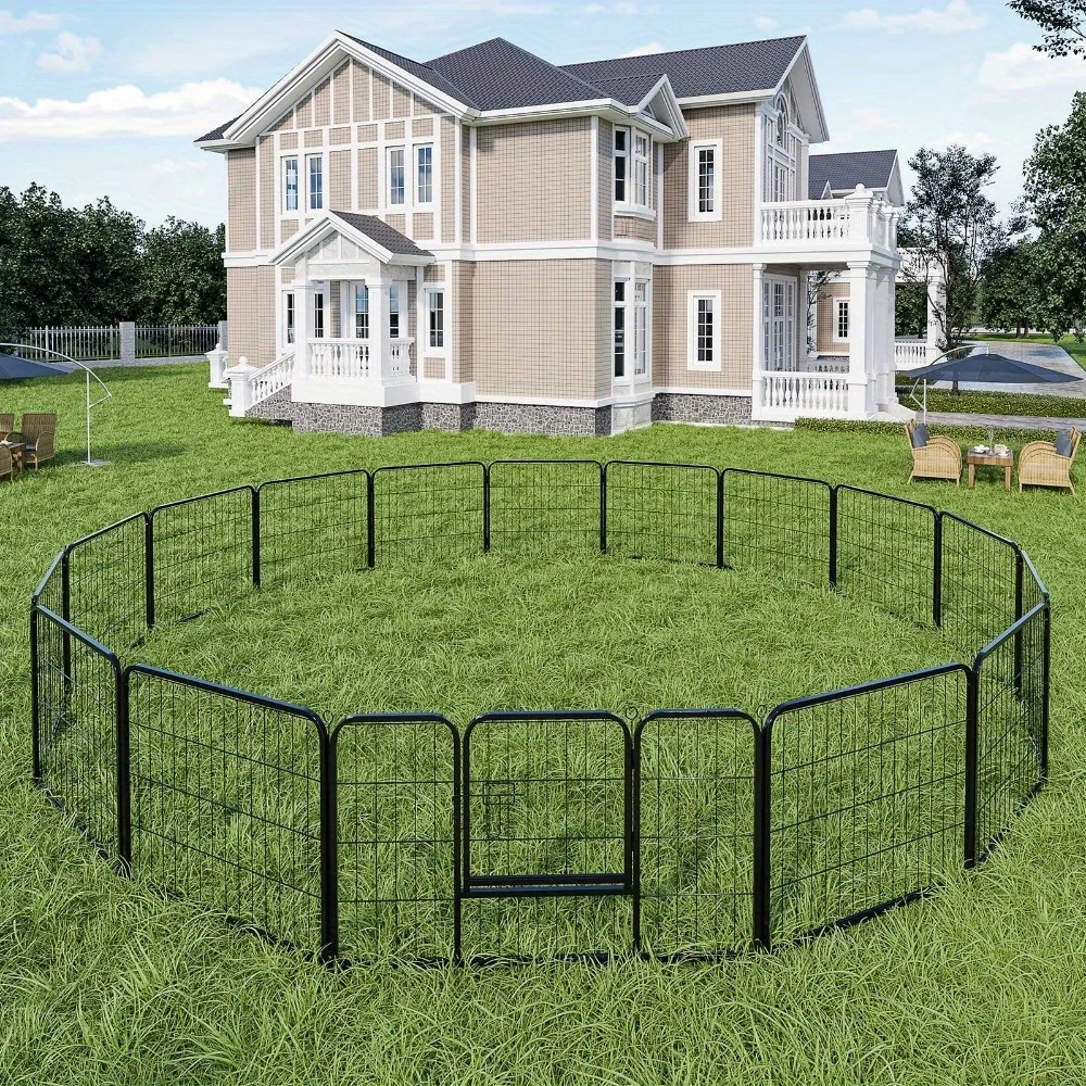 

Indoor Dog Playpen - Stress-Free and Safe Play, 24 Inch 8 Panels for Small and Medium Dogs