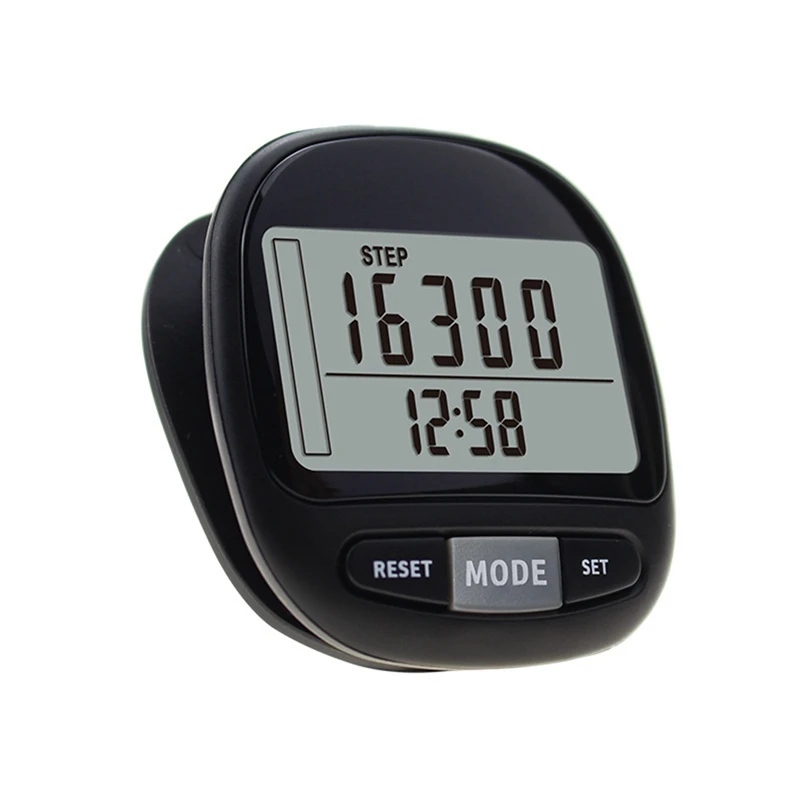 3D Pedometer Calorie Counter For Walking With Clip And Strap,7 Days Memory. Accurate Step Counter For Men Women & Kids