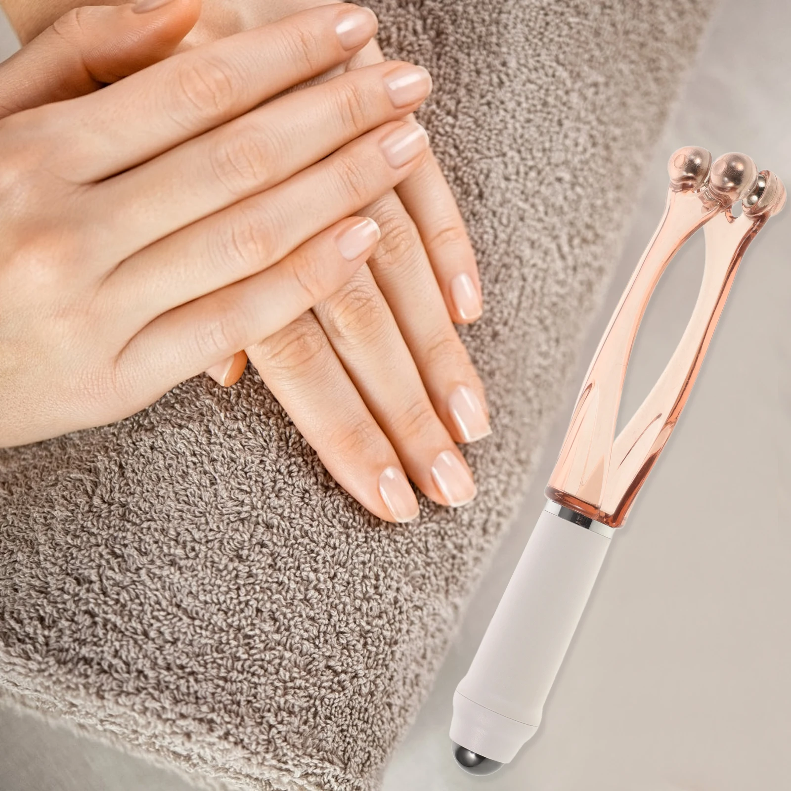 

Portable Finger Massage Roller Tool Durable Abs Pmma Steel Magnet Compact Lightweight Handheld Massager For Hand Relaxation