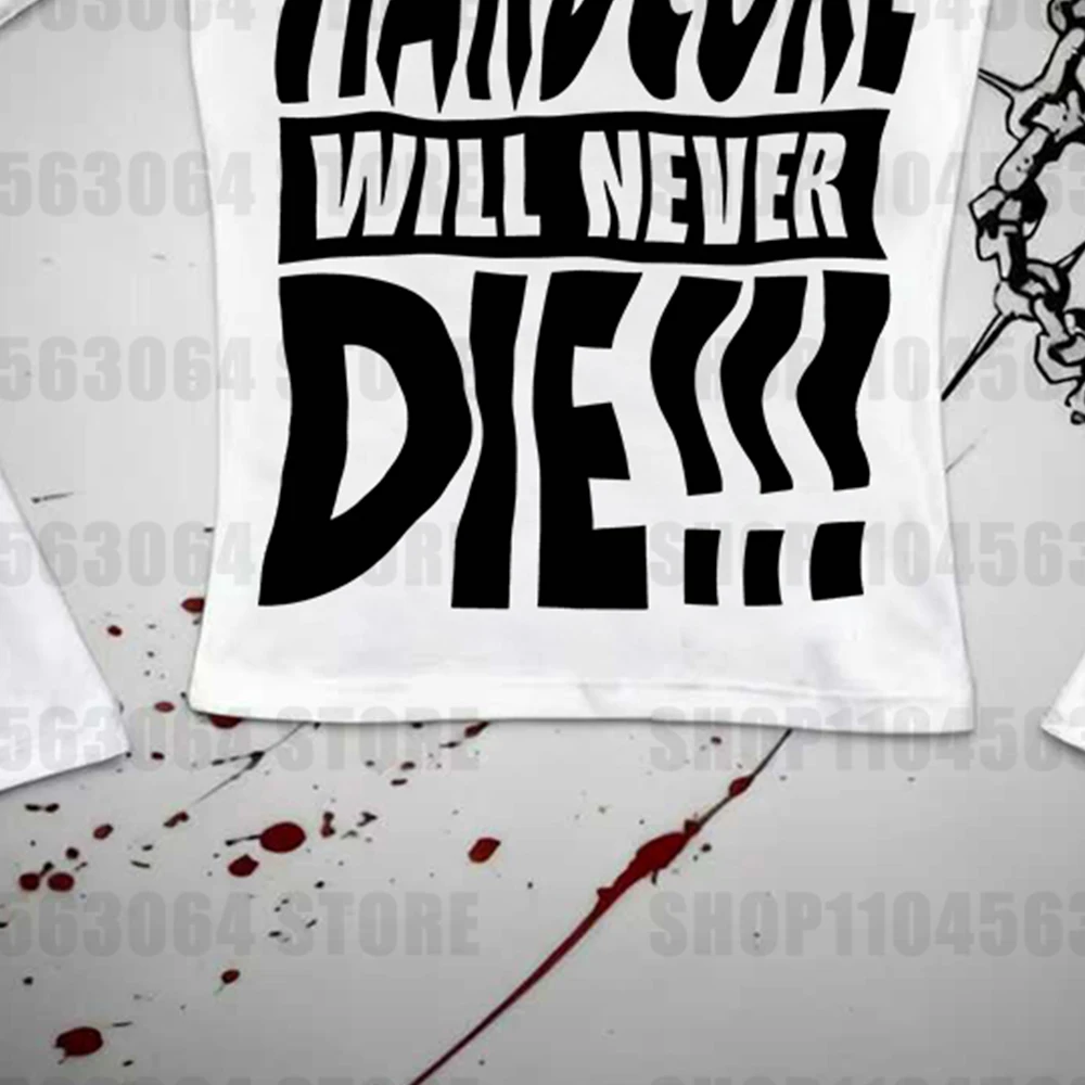 Camiseta ajustada de manga larga para mujer, top de calle a la moda, camiseta de manga larga picante para chica, top con estampado de letras rusas Y2K