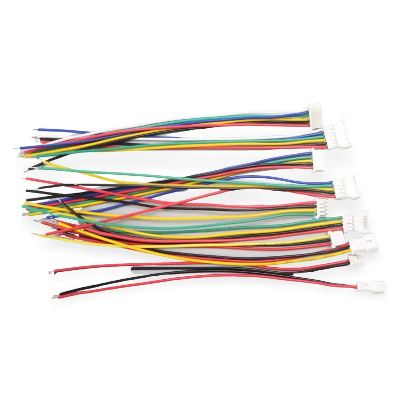 Durable Type 1Pairs Micro JST GH 1.25mm 2P 3P 4P 5P 6PIN Pitch 1.25mm Male Plug Connector With Wire Cables 100mm Connector 28AWG