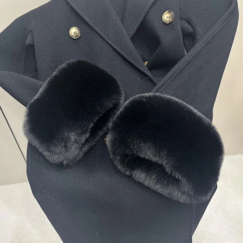 

Faux Fur Wrist Cuffs For Coat Jackets Fashion Arm Warmer Furry Wrist Cuffs Luxury Female Thicken Warm Plush Windproof Wristband
