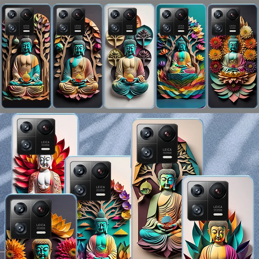 Origami Paper Cuttings Buddha Soft Phone For Xiaomi X6 X5 X4 X3 GT F6 F5 F4 F3 F2 Pro M5 M5S M4 Mi Note 10 Lite F1 M3 M2 Cases