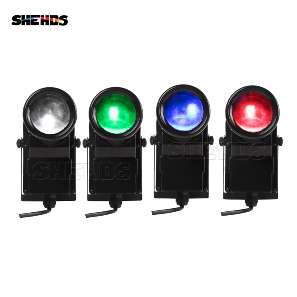 SHEHDS 4PCS 10W RGBW 4in1 Spotlight For Party DJ Disco Wedding Band Show Nightclub Reception Spot Light Without Remote