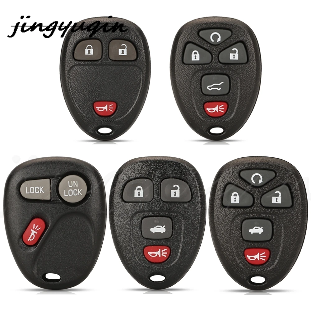 

jingyuqin 3/4/5Buttons Replacement Remote Car Key Shell Case Fob For Chevrolet Colorado Isuzu For Buick Hummer H3 GMC
