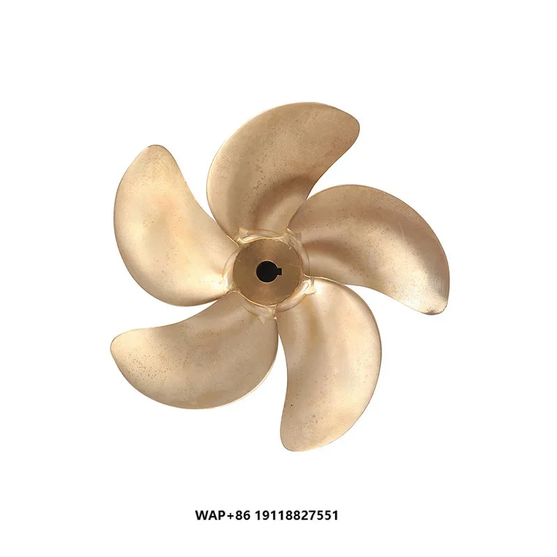 Customizable New MINGLAN Marine Copper Alloy Cutter Propeller 5 Blades CCS BV Certified Unique Design Customized Size for