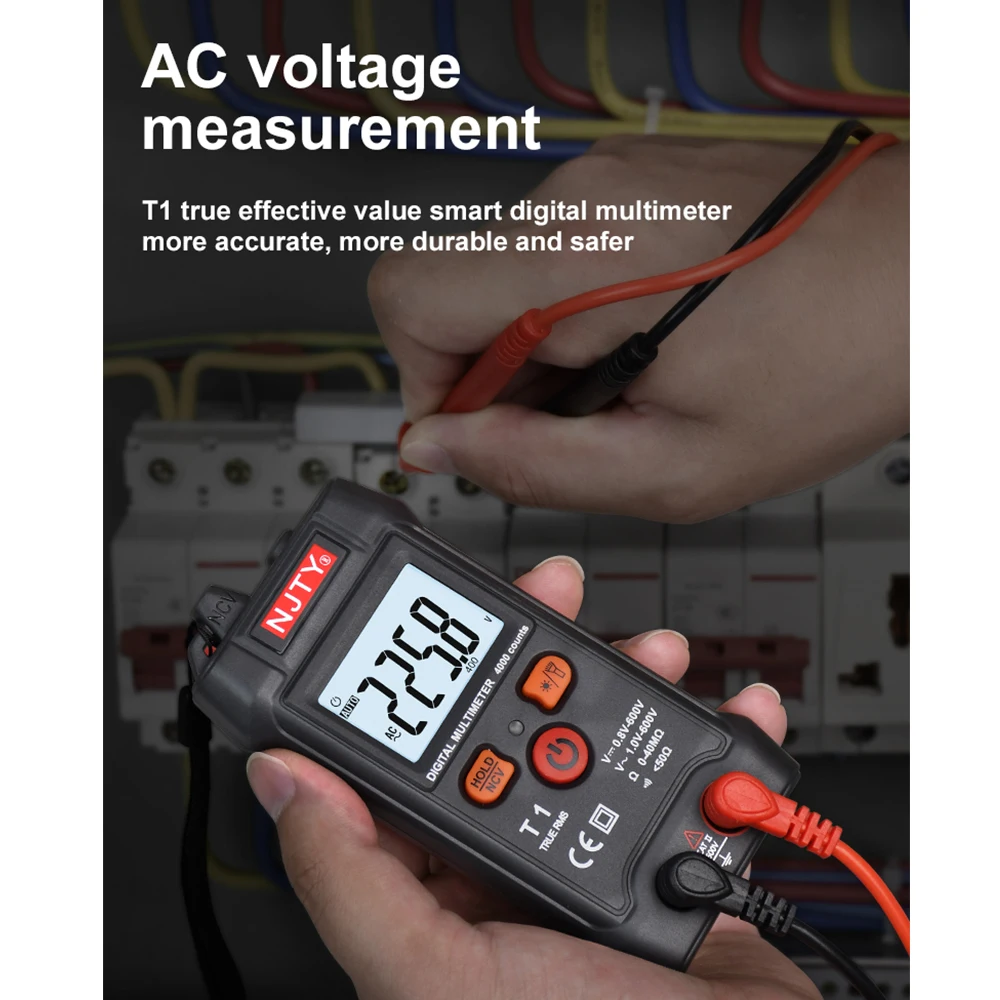 NEW Generation 600V Digital Multimeter 4000 Counts  Ture RMS AC DC NCV Smart Multimetro Tester Ohm  Voltage Meter Resistance