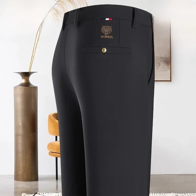 

Pierre Cardin мужские повседневные брюки весна осень новые модные прямые длинные брюки для среднего возраста Busin