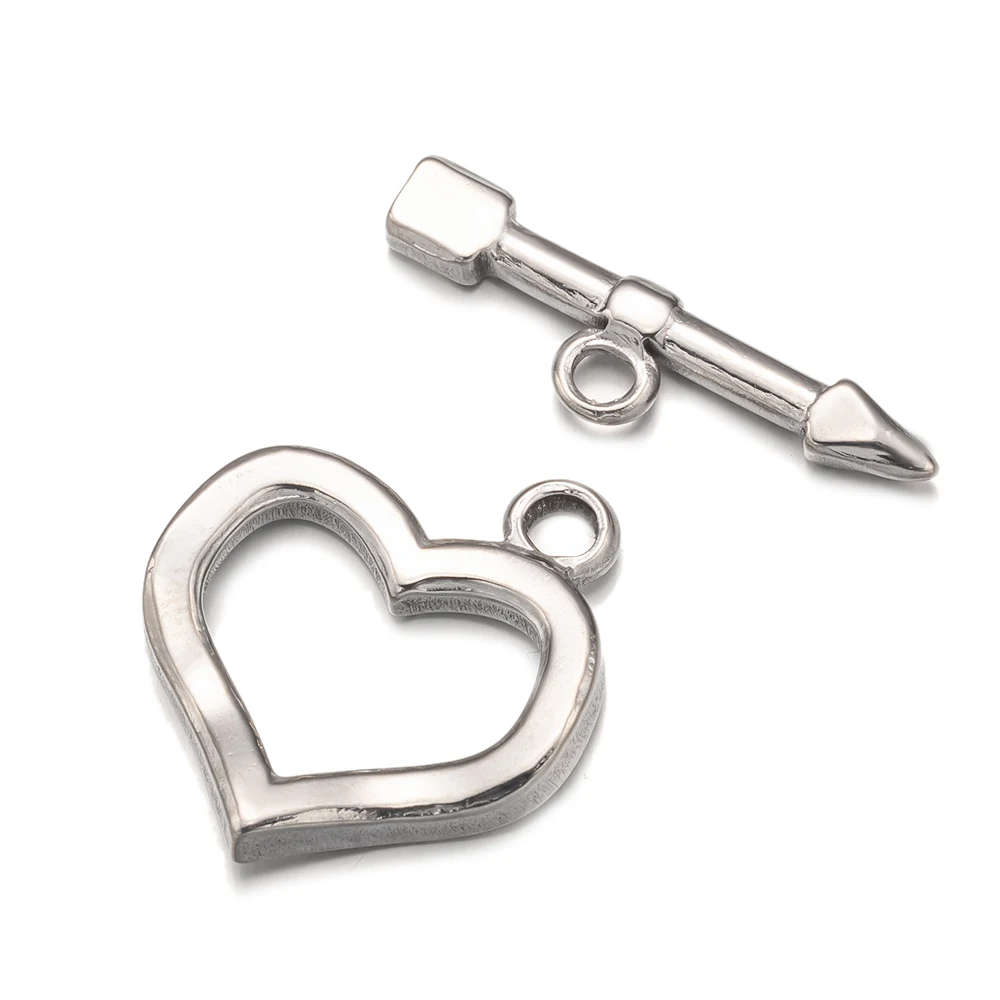 Juego de 2 cierres de extremo OT de palanca dorada de acero inoxidable para collares DIY, pulseras, ganchos, conectores, suministros de joyería, accesorios