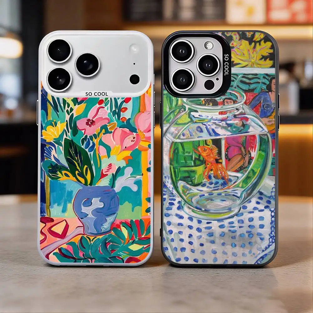 

Master of Color Henri Matisse Painting Colorful Silver Back Phone Case For IPhone 17 16 15 14 13 12 11 Plus Pro Max Plus