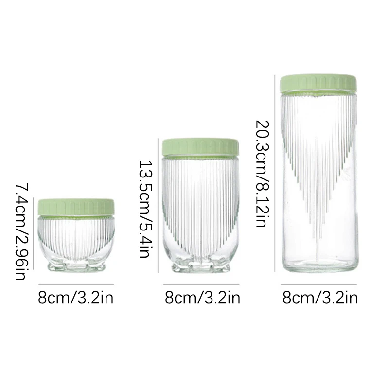 1/3/6Pcs Sealed Cans Food Storage Jar Spice Teas Beans Candy Preservation Bottle Tool Kitchen Tool Value Container Set