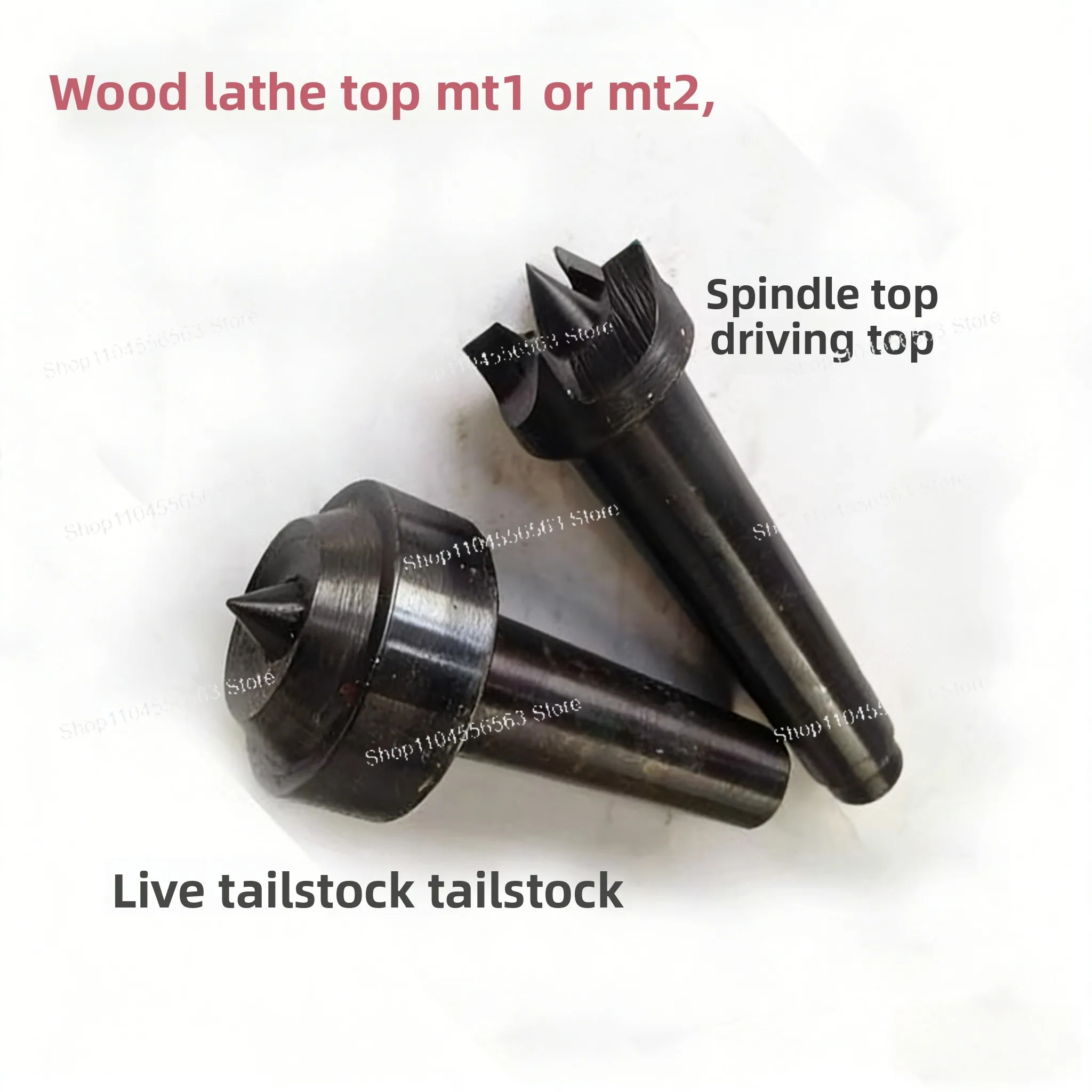 Lathe Front & Rear Center Set with Drive Center & Live Center – MT1 MT2 Precision Machining Tools for Woodworking & Metalworking