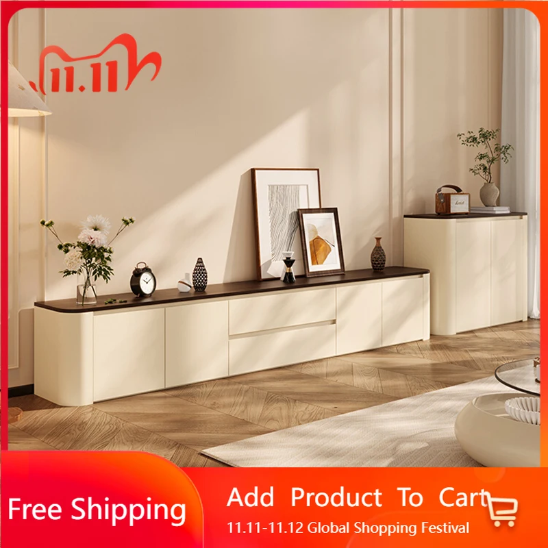 

White Living Room Tv Stands Modern Monitor Luxury Minimalist Drawers Tv Table Hallway Storage Suporte Para Tv Home Furniture