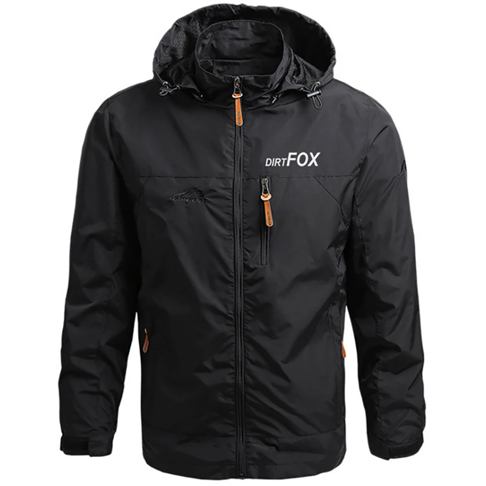 DIRTFOX Men Windbreaker Cycling Jacket Motorcycle Bicycle Comfortable Outerwear Autumn Waterproof MTB Bike Coat Men Work Clothes