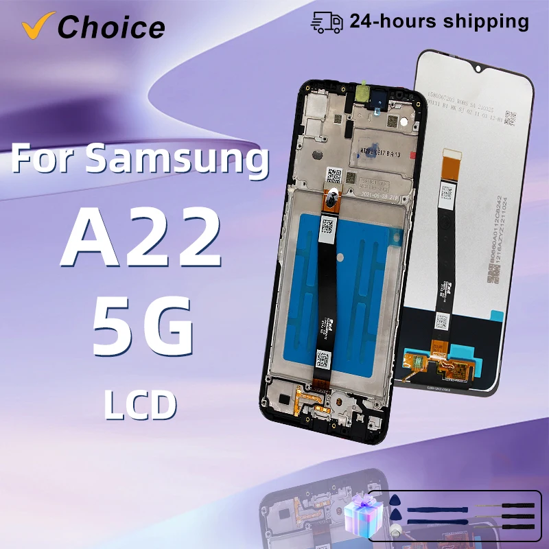 NEW AAA IPS For Samsung Galaxy A22 5G LCD SM-A226B SM-A226B/DS Touch Screen Digitizer Replacement Parts SM-A226B/DSN A22 Display