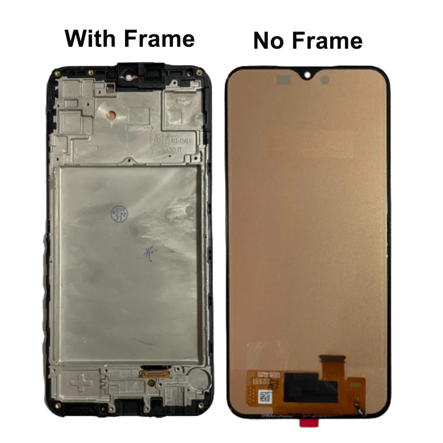 Super AMOLED A15 A155F Display For Samsung A15 5G A156B, SM-A156P SM-A156U LCD Display Touch Screen Digitizer with Frame