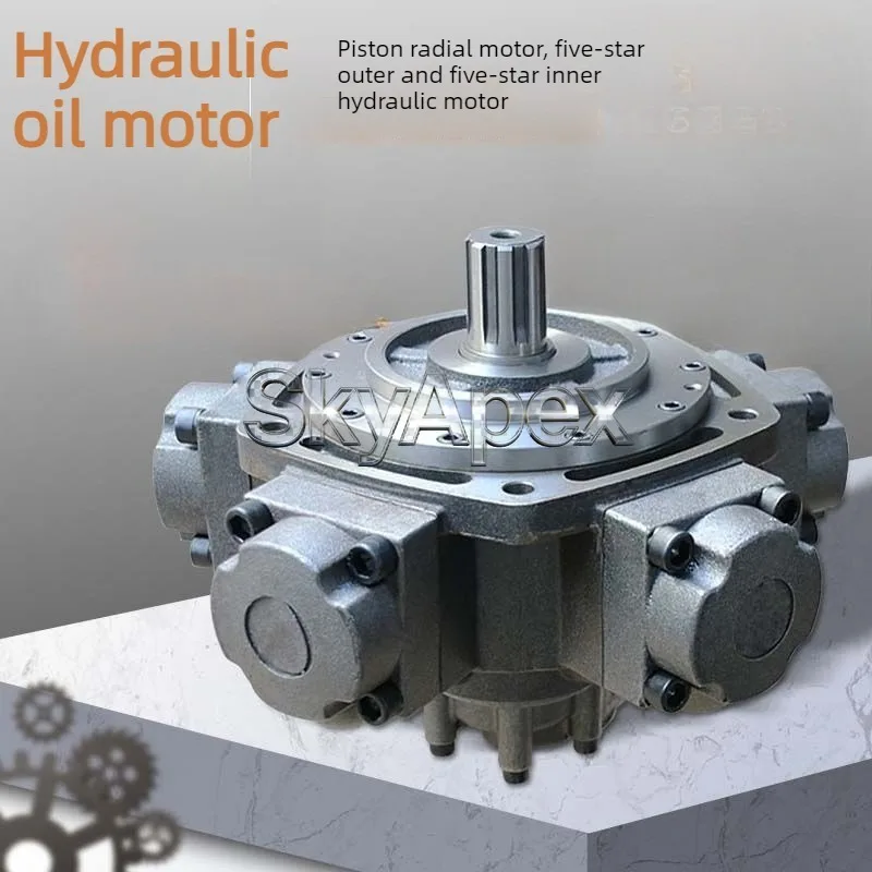 Five Star Hydraulic Motor High Torque Radial Piston Motor for Injection Molding Machine Ship Deck Industrial Machinery