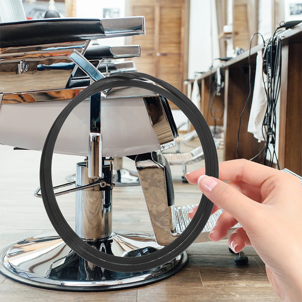 

Rubber Base Ring Gasket Floor Protectors No Scratch Salon Chair Covers Non-Slip Black Durable Stable Support for Hydraulic