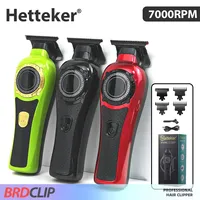 BRDCLIP HT-6105 Professional Hair Clipper 7000RPM LCD Digital Display Electric Hair Cutting Carving Suitable for Men Hair Salons