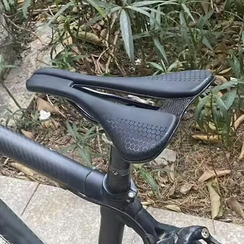 

Bike Seat Comfort Bike Seat Cycling Accessories Ergonomic Wide Carbon Fiber Replacement Parts Biking Accessories for Men Women