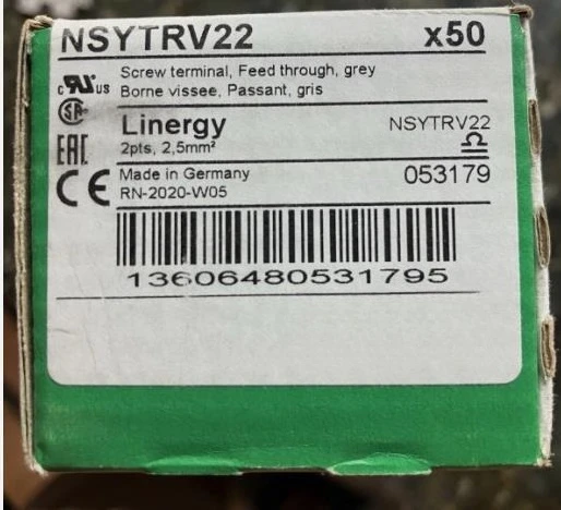 

Совершенно новый оригинальный комплект из 50 шт. соединительных клемм NSYTRV22 NSYTRV62 NSYTRV102 NSYTRV162 NSYTRV352. Быстрая доставка.