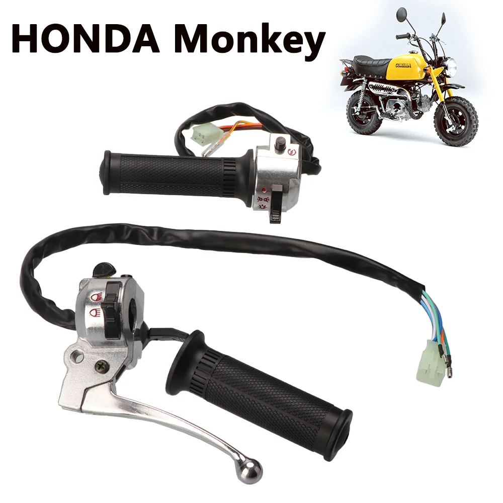 Motorcycle left and right handlebar switches are suitable for Honda Z50 Jincheng 70-7 Monkey motorcycle and DAX motorcycle