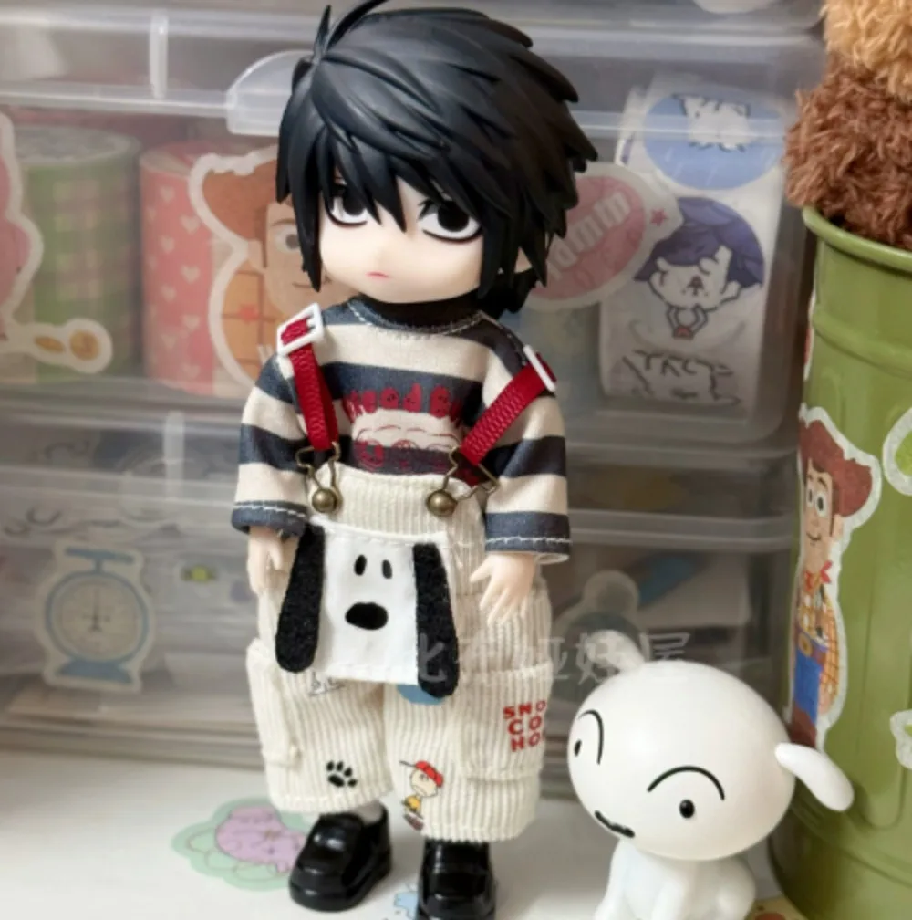 L·Lawliet エル・ローライト Cosplay Doll 1/12 Bjd Handmade Clothes Water Sticker Faceplates Anime Game Cosplay Toy