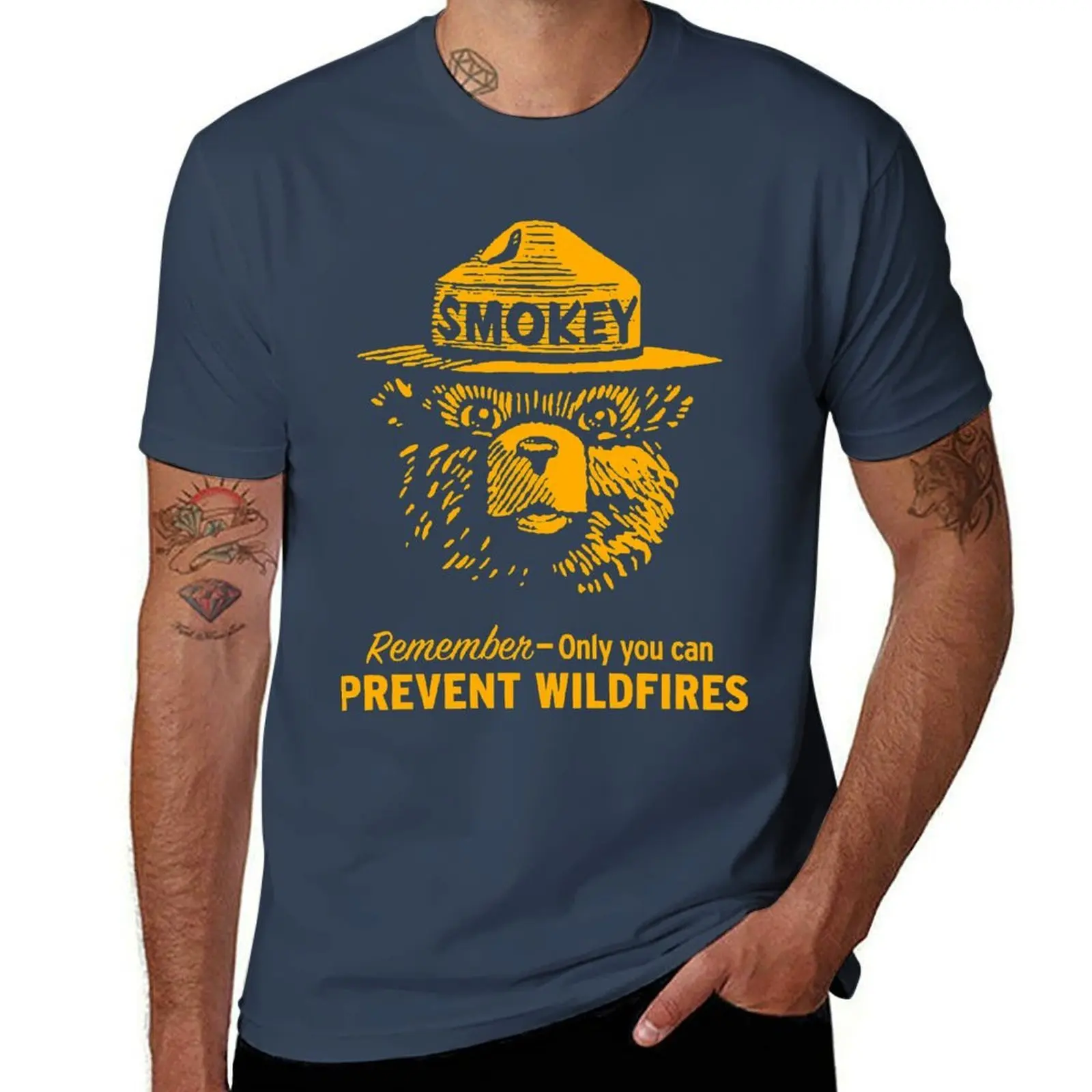 

prevent wildfires Remember you Only can T-Shirt Summer Print Short Sleeve Tee
