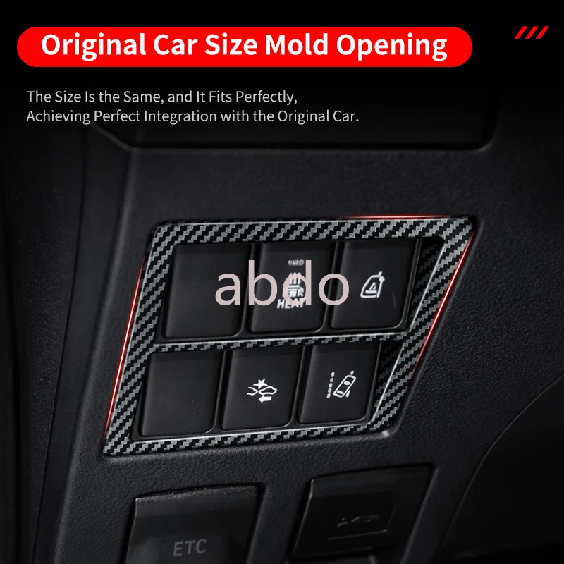 abdo For Toyota Hilux 2016-2024 Revo Pickup Truck Headlight Switch Panel Frame trim ABS Interior Decoration protection Accessori - view 2