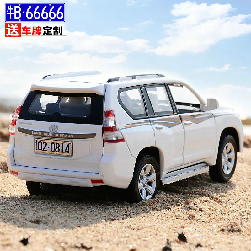 1:32 TOYOTA LAND CRUISER PRADO Alloy Metal Sound and light Car Model Toys With Pull Back For Kids Birthday Gifts A177