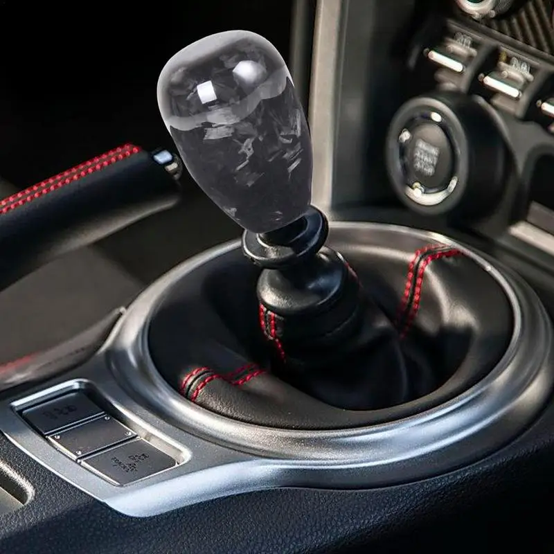 

Shift Knob Gear Shifter Knobs With 3 Adapters Forged Real Modified Carbon Fiber Universal Shifter Manual Transmission Vehicles