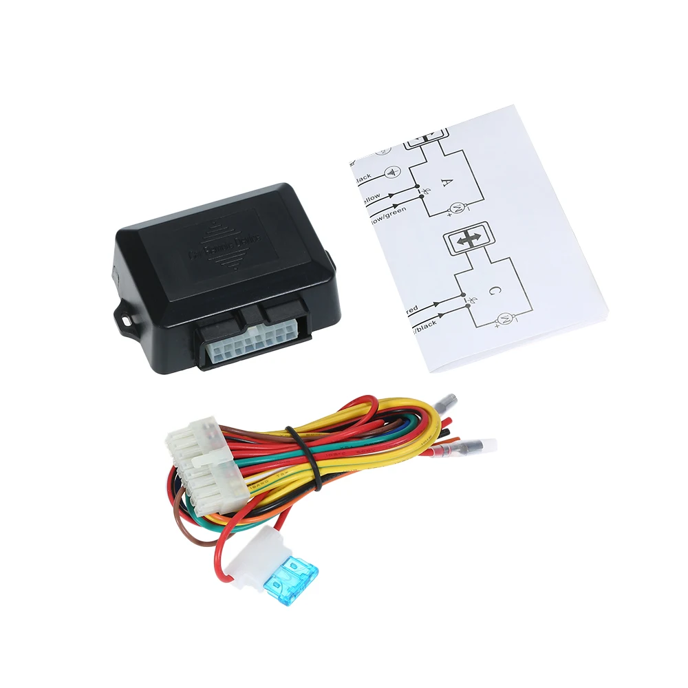 12V Universal Auto Power Window Control Window Open Closer Module for 4 Door Cars Power Window Closer with Wire Harness