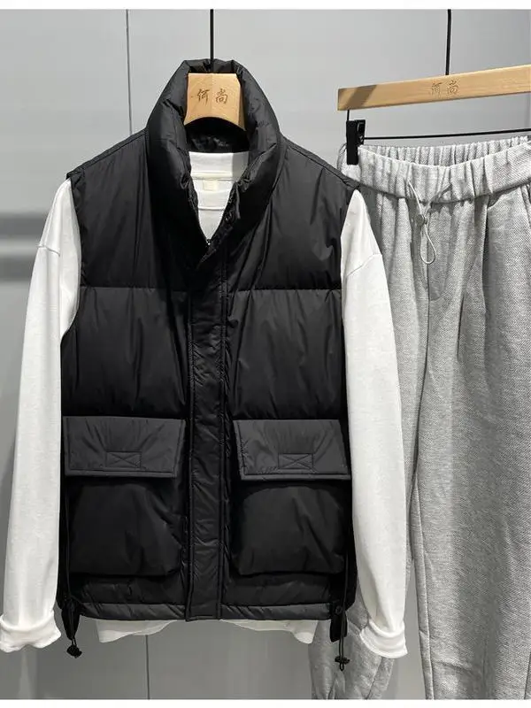 

Lightweight Padded Stand Collar Jaet Men's Svel Outerwear Faionable Brand Casual Sle Polyester Fiber Fill