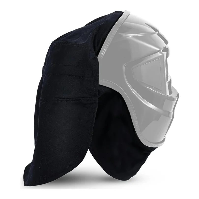 M11K-2 Pcs Welding Helmet Cover And Helmet Bib Set, Welding Accessories With Press Fit Seal For Welding Neck Protection