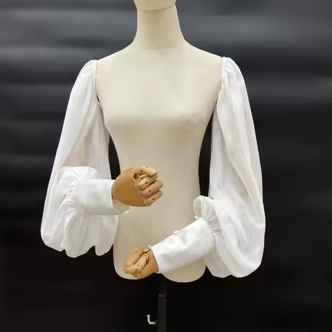 New ivory black wedding bridal prom evening dress gown Performance dress DIY Long sleeve accessories