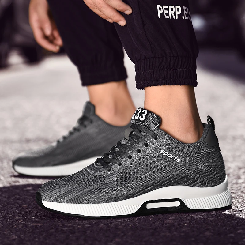 

Men Sneakers Elevator Shoes Hidden Heels Breathable Heightening Shoes for Men Increase Insole 6CM Sports Casual Height Shoes