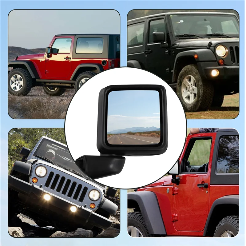 

Car Rearview Mirror For Jeep Wrangler JL Rear View Mirror Assembly