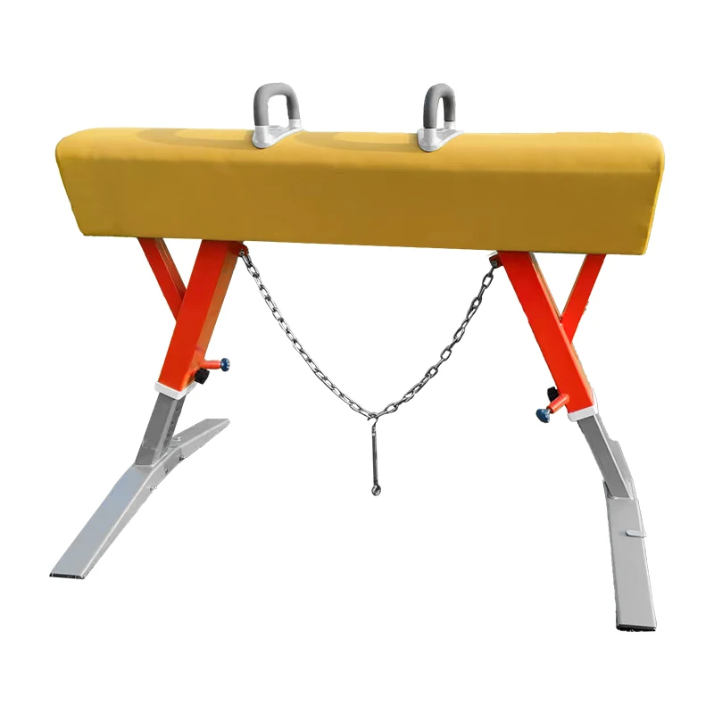 Hight Quality Gymnastics Advanced Vaulting Horse Fitness Equipments Pommel Horse for Child's Physical Training Factory Price