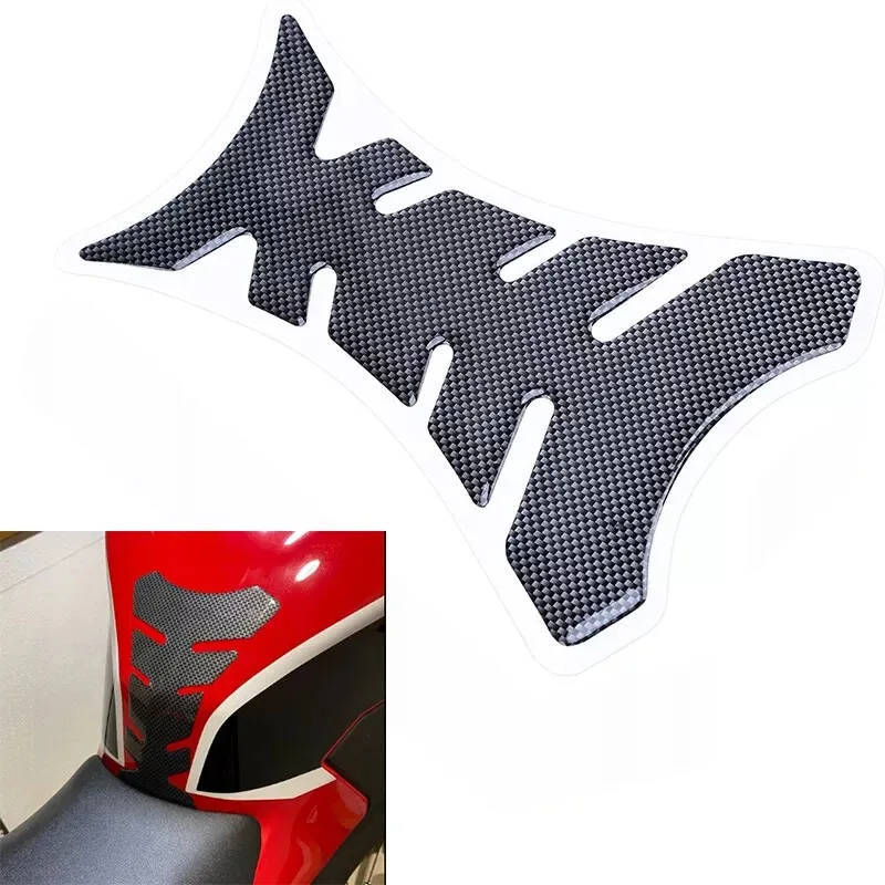 ثلاثية الأبعاد ألياف الكربون هيكل السمكة سيارة دراجة نارية ملصقات موتو خزان الغاز وسادة Tankpad حامي لهوندا ياماها كاواساكي سوزوكي العالمي