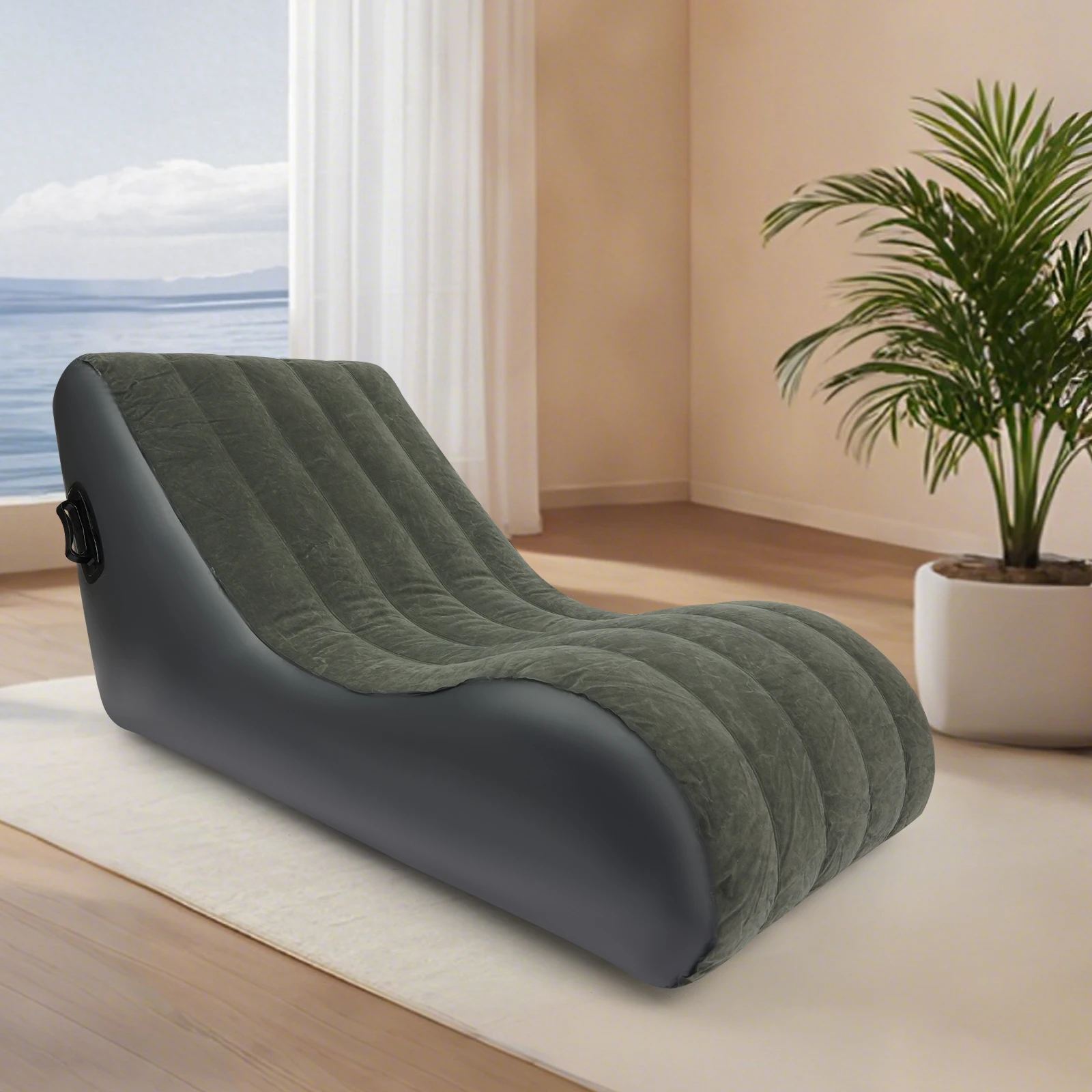 Inflatable Sofa Bed Swimming Pool Floating Raft Sac Beach Garden Outdoor Portable Folding Camping Lazy Bag Beach Sofa