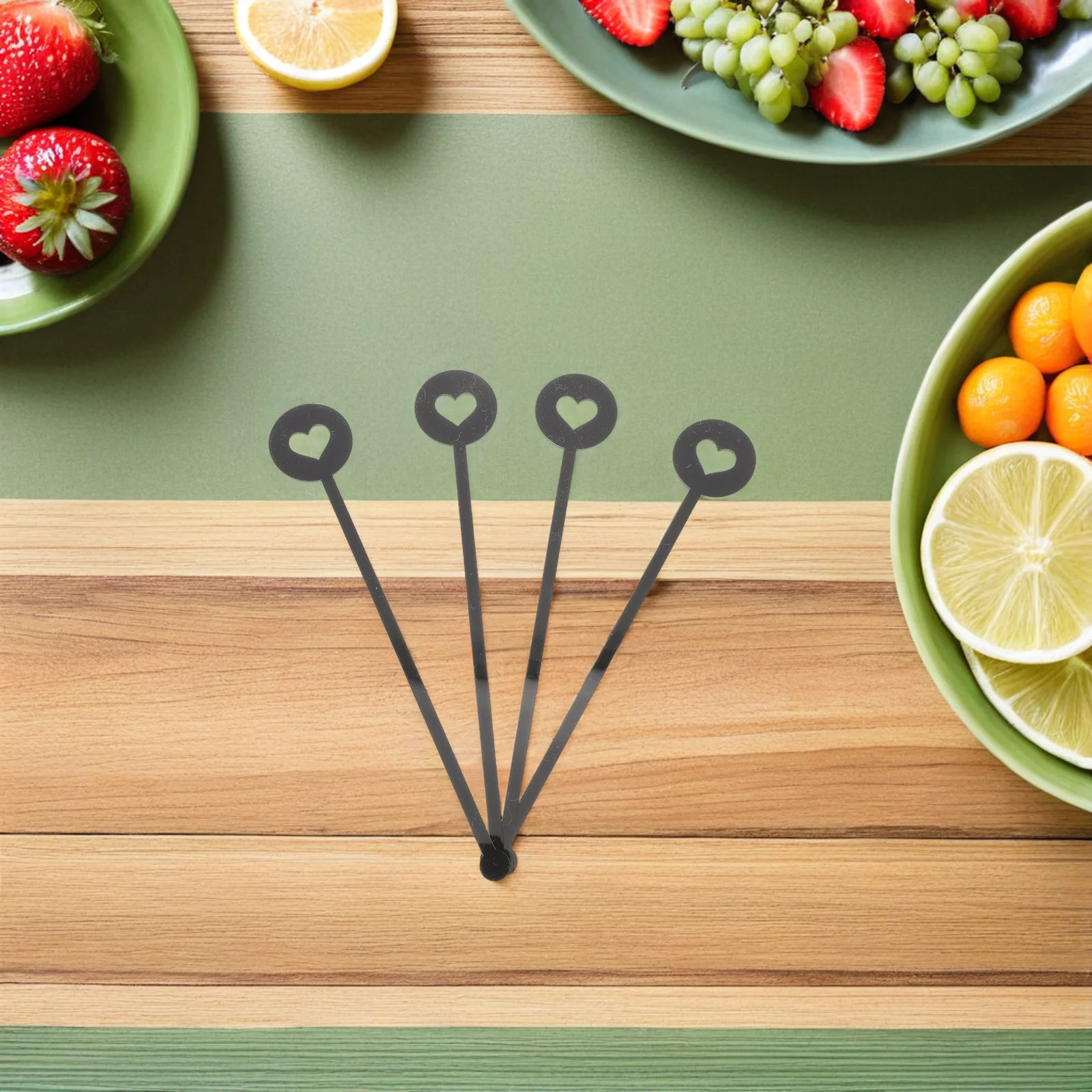 

20Pcs Acrylic Swizzle Sticks Heart Shaped Reusable Cocktail Stirrers for Beverage Mixing Bar Tools Tea Coffee Juice Milk Formula