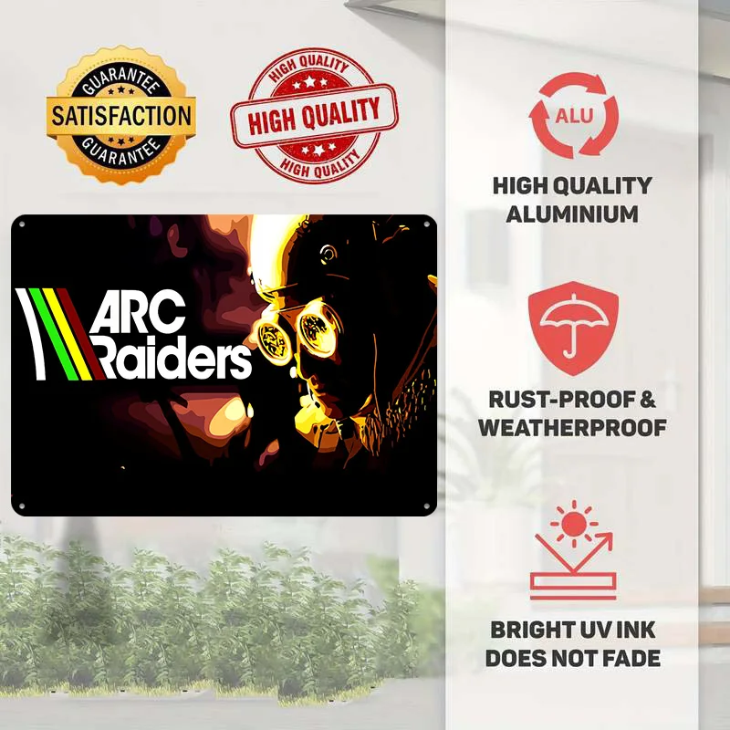 Arc Raiders Game Metal Poster Perfect Gift for Fans Lovers Personalized Wall Art Metal Sign for Luxury Decoration Home Wand Deko