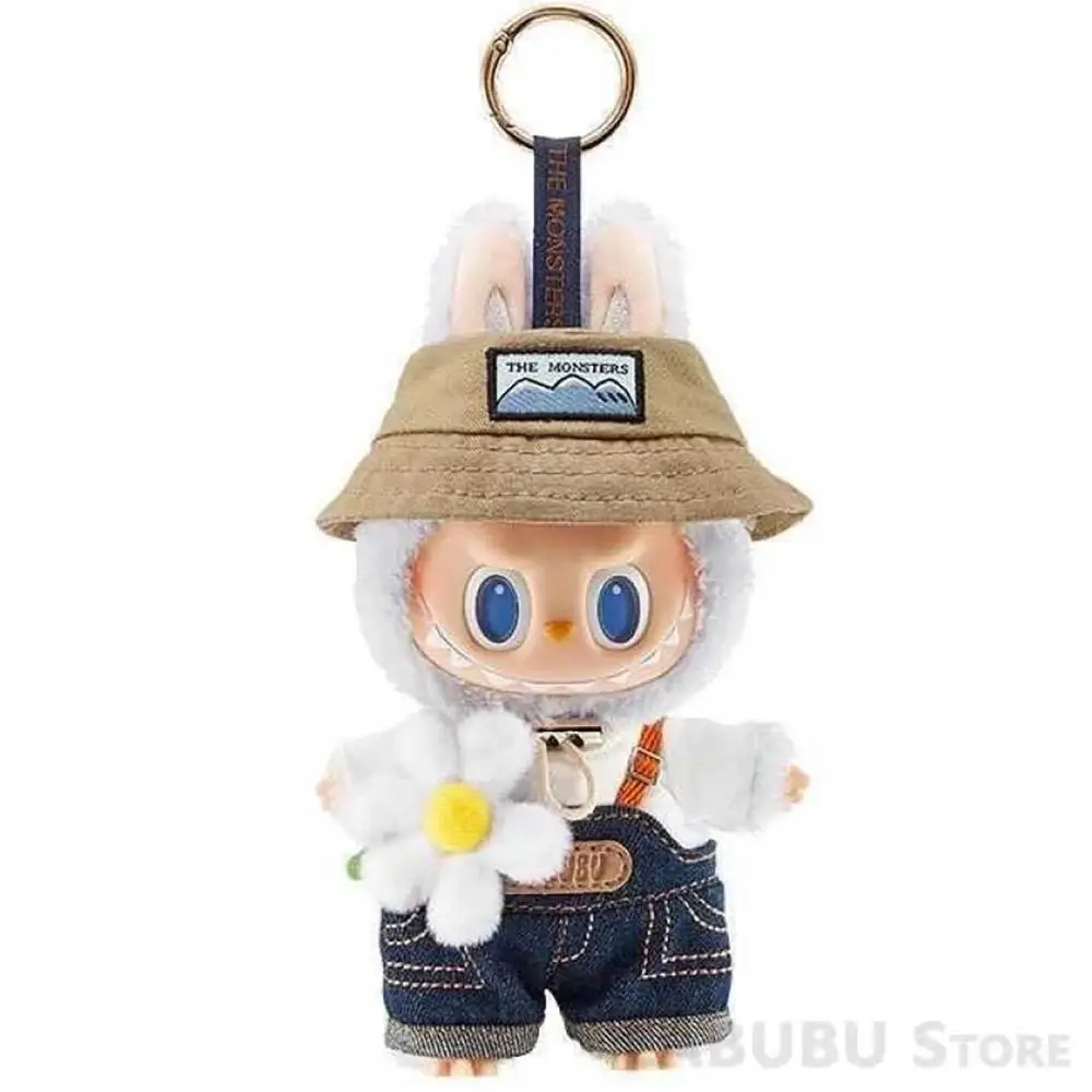 17cm Labubu The Monsters Spring Fall In Wild Series Mini Vinyl Plush Doll Pendant Kawaii Labubus Keychain Decor Kid Holiday Gift