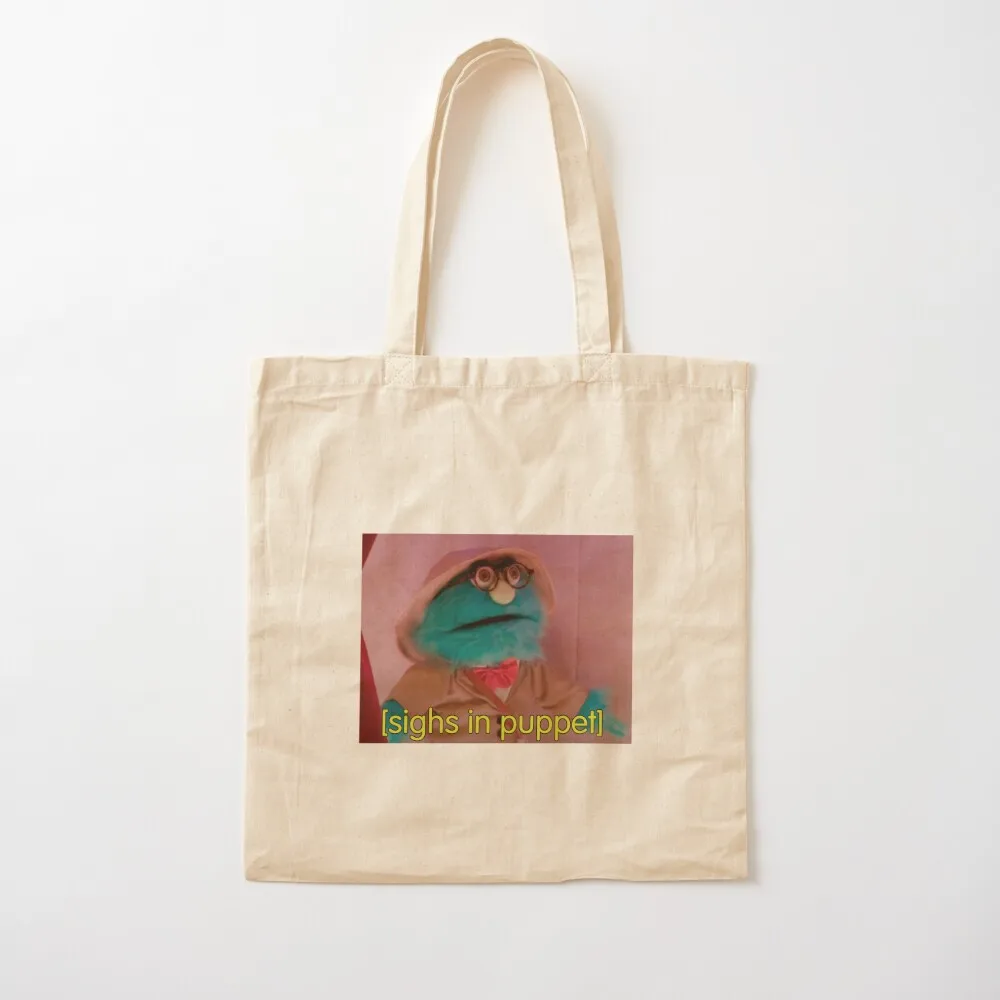 

The Professor Puppet History Tote Bag Portable shopping bag cloth bag woman supermarket folding tote Canvas Tote